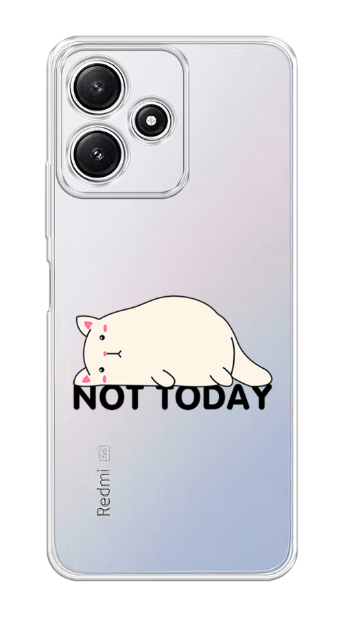 

Чехол на Xiaomi Redmi 12 5G/Redmi 12R "Cat not today", Белый;розовый;черный, 319650-1