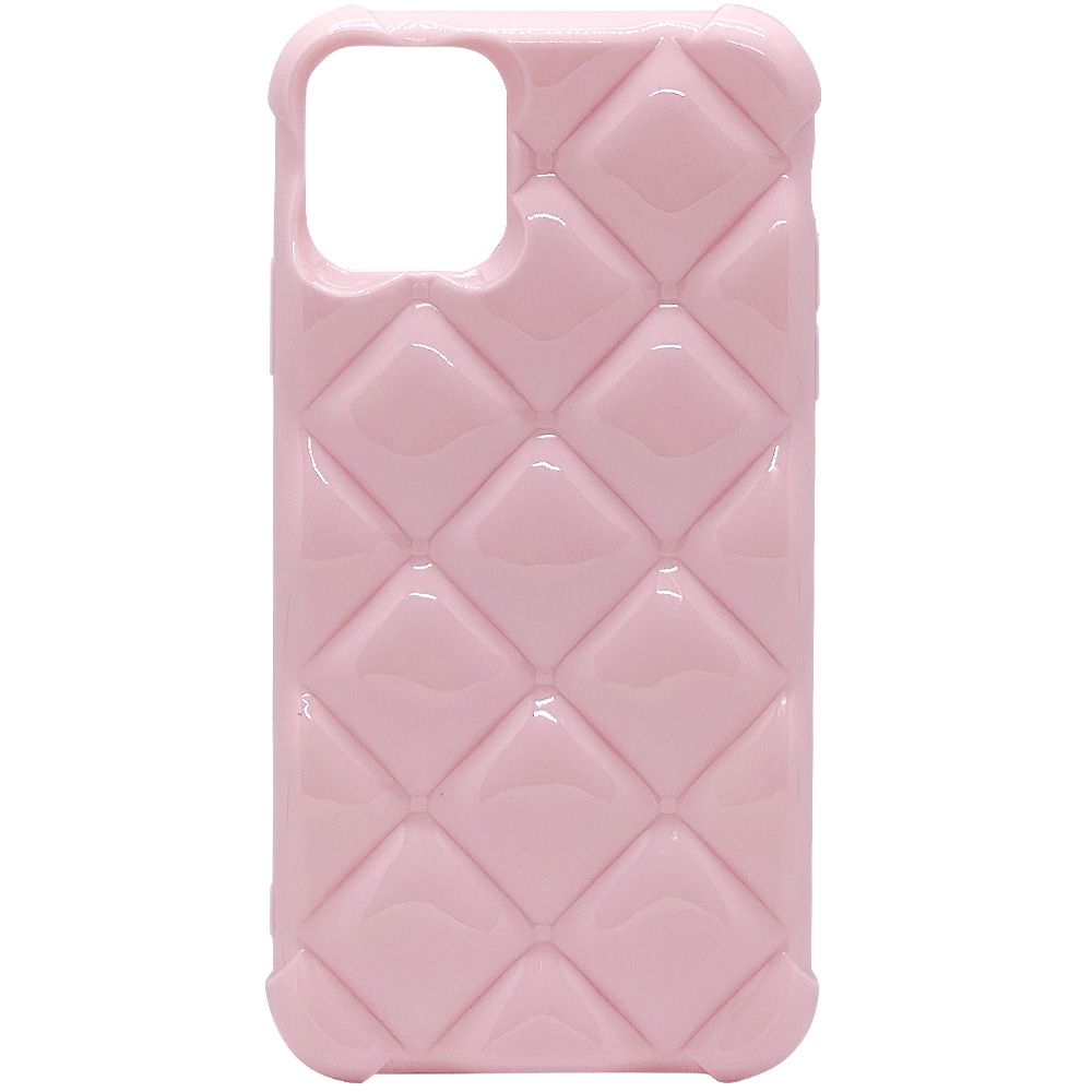 

Силиконовый чехол ромб iGrape Diamond для iPhone 11 Pro Max (Светло-розовый), diamond11
