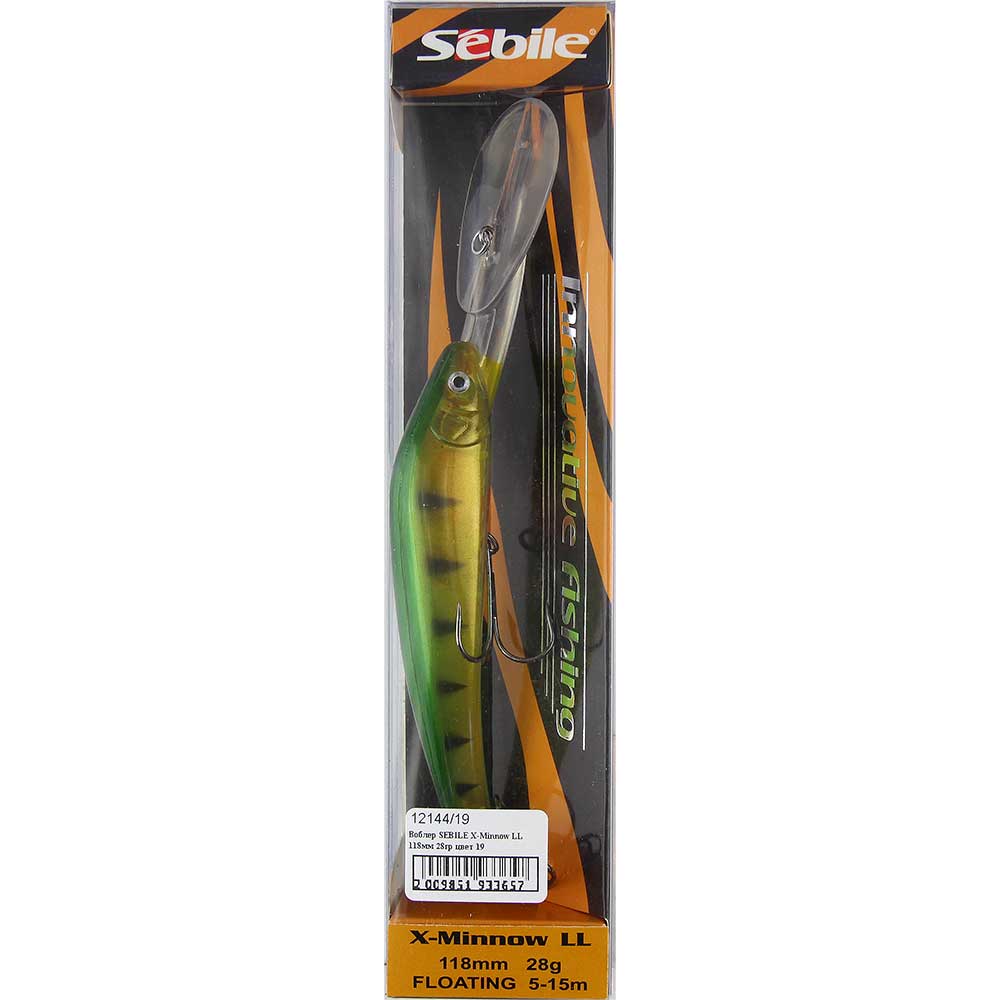 

Воблер Sebile X-Minnow LL 118мм 28гр цвет 19, Зеленый, 00-00033597