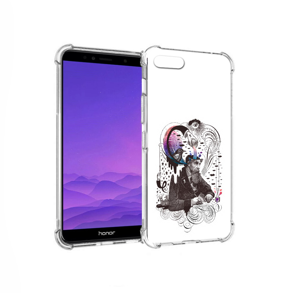 

Чехол MyPads Tocco для Honor 7A абстракция думающий мужчина (PT111206.25.210), Прозрачный, Tocco