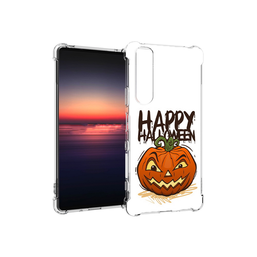 

Чехол MyPads Tocco для Sony Xperia 1 III Хэллоуин счастливый (PT162368.229.195), Прозрачный, Tocco