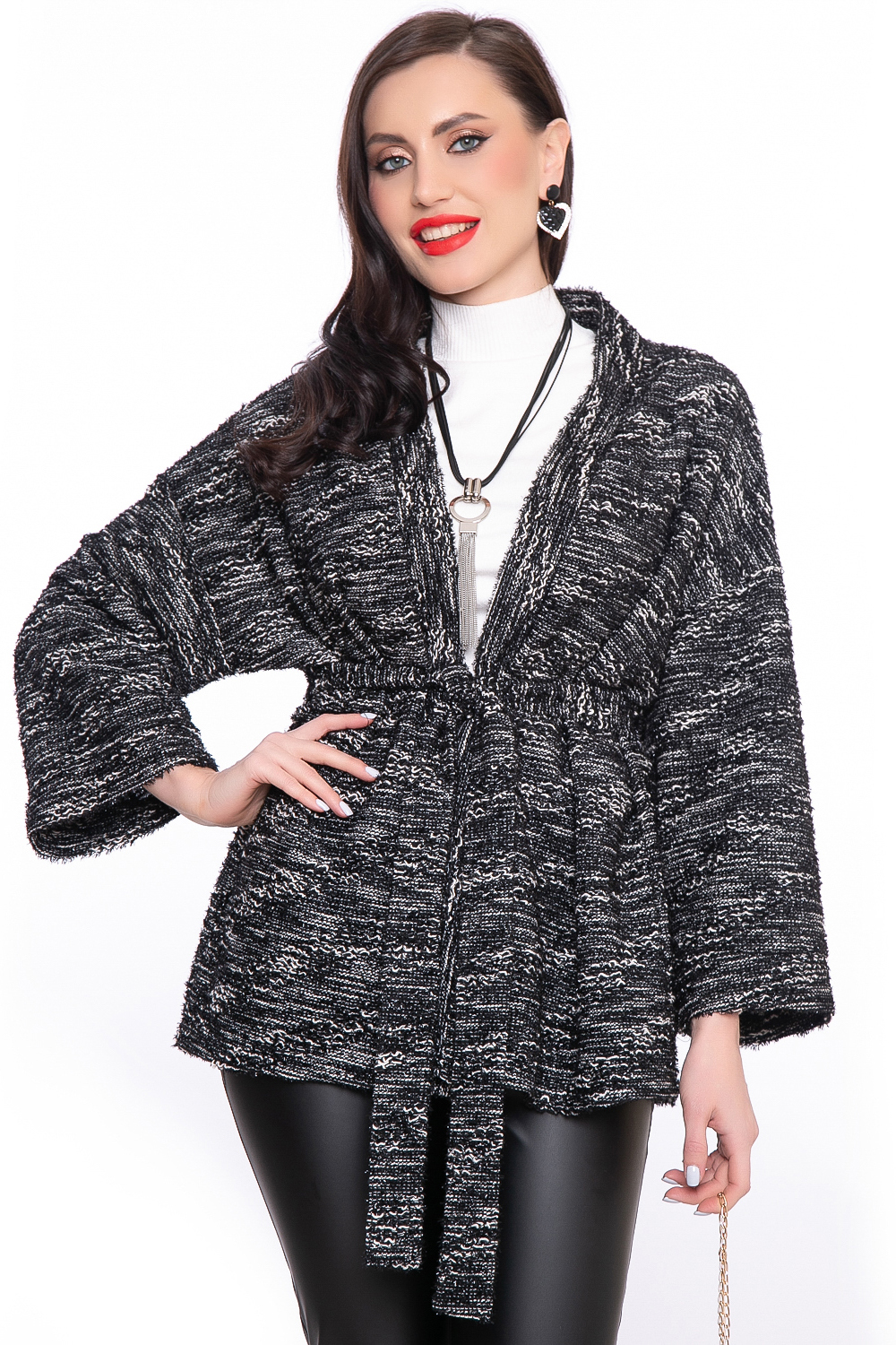 

Кардиган женский LT Collection Памела Б3097 черный 44 RU, Памела Б3097