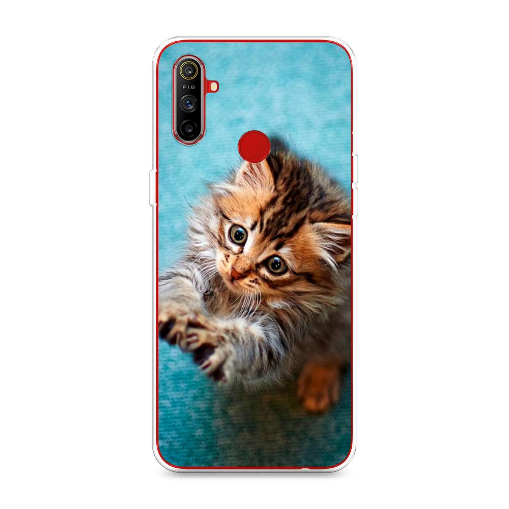 

Чехол Awog на Realme C3 "Котенок просит есть", Разноцветный, 253050-2