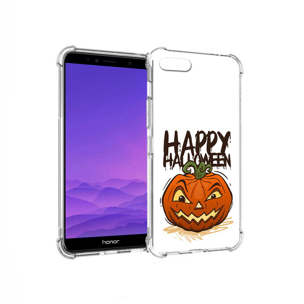 

Чехол MyPads Tocco для Honor 7A Хэллоуин счастливый (PT111206.25.195), Прозрачный, Tocco