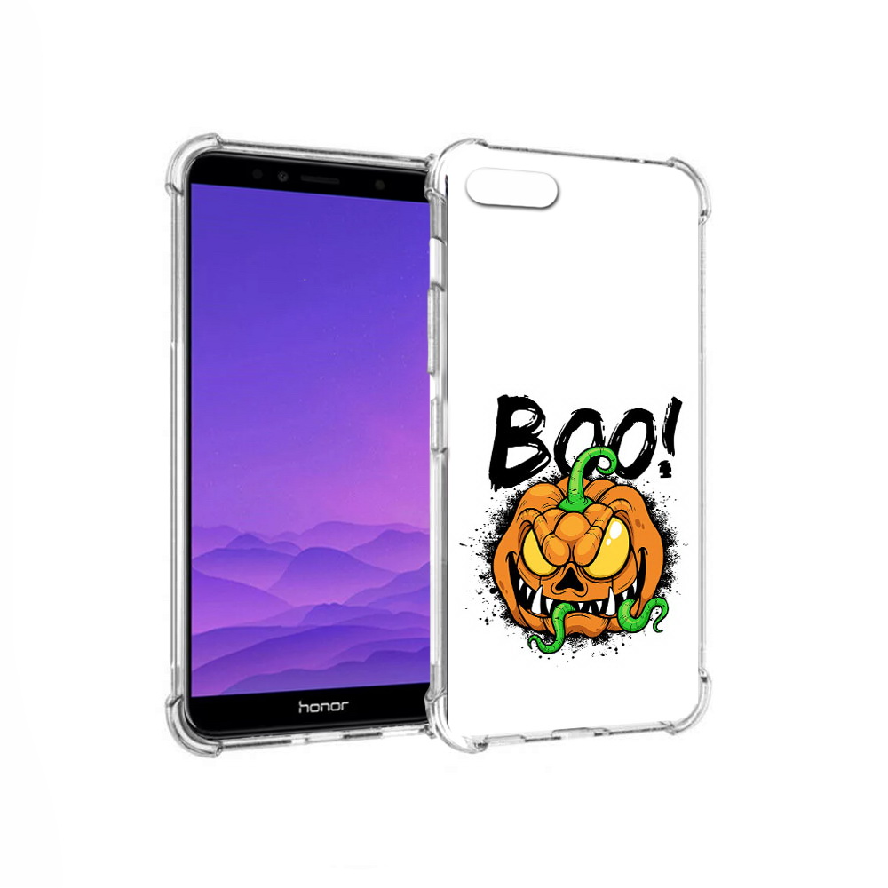 

Чехол MyPads Tocco для Honor 7A Хэллоуин бу (PT111206.25.193), Прозрачный, Tocco