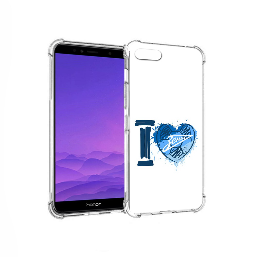 

Чехол MyPads Tocco для Honor 7A ФК я люблю зенит (PT111206.25.186), Прозрачный, Tocco