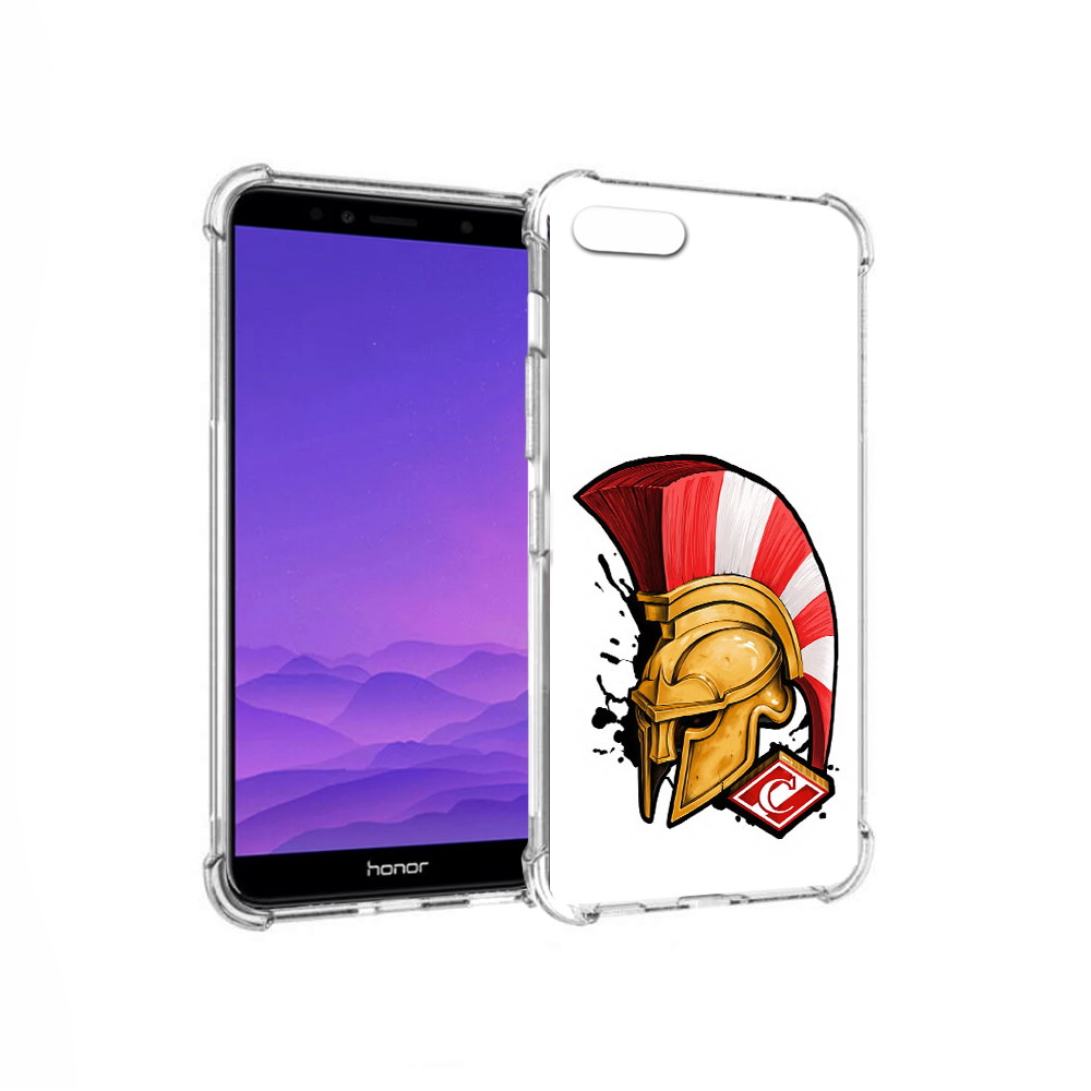 

Чехол MyPads Tocco для Honor 7A ФК спартак шлем (PT111206.25.185), Прозрачный, Tocco