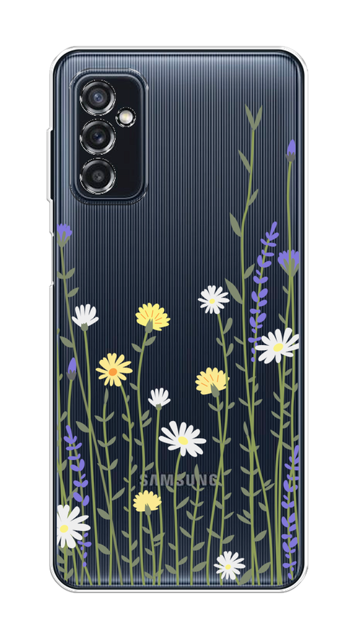 

Чехол на Samsung Galaxy M52 "Ромашка и лаванда", Зеленый;желтый;прозрачный, 2104350-1