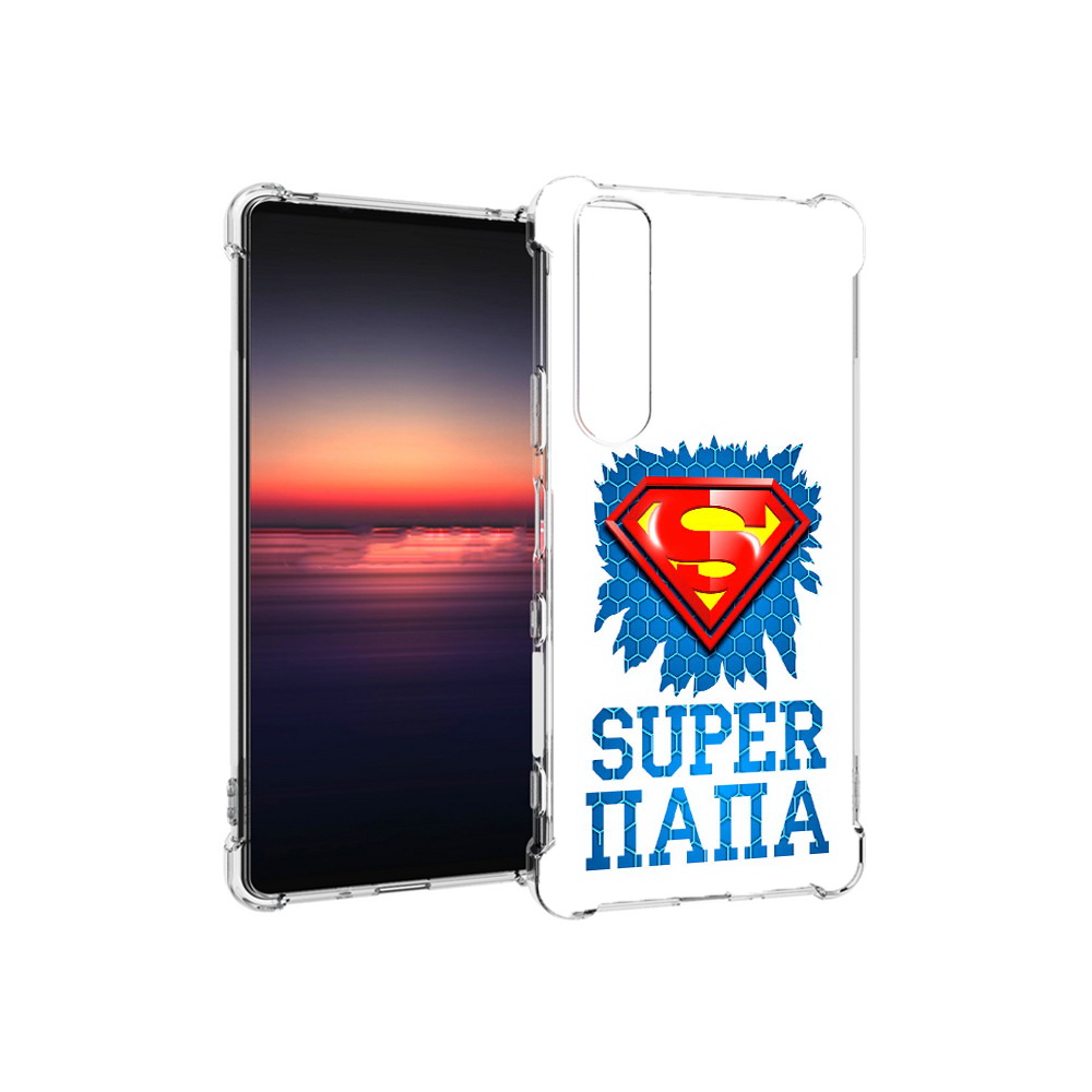 

Чехол MyPads Tocco для Sony Xperia 1 III Супер Папа (PT162368.229.165), Прозрачный, Tocco