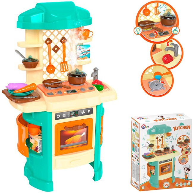 Детский набор Кухня Технок с музыкой и светом, 81х51х30 см