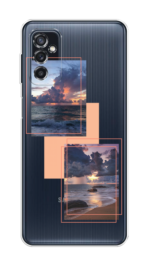 

Чехол на Samsung Galaxy M52 "Sky collage", Розовый;прозрачный;синий, 2104350-1