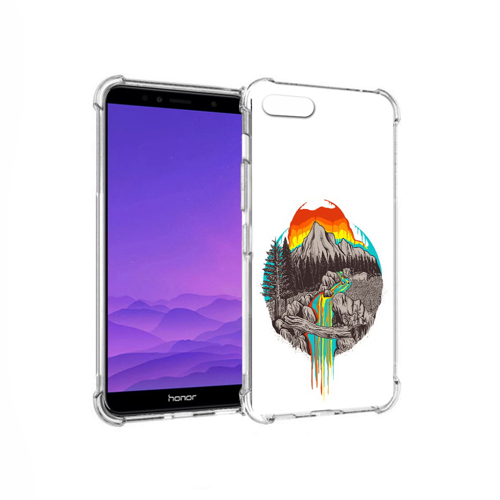 

Чехол MyPads Tocco для Honor 7A Радужный водопад (PT111206.25.144), Прозрачный, Tocco