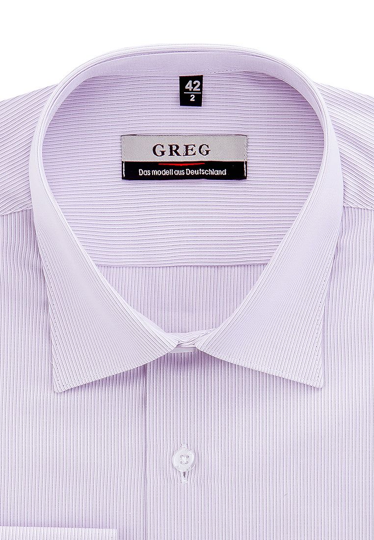 

Рубашка мужская Greg 01-00001064 фиолетовая 38, Фиолетовый, 01-00001064