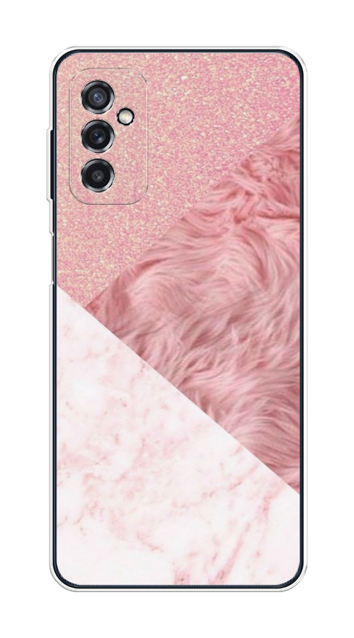 

Чехол на Samsung Galaxy M52 "Текстурные треугольники", Розовый;белый, 2104350-1