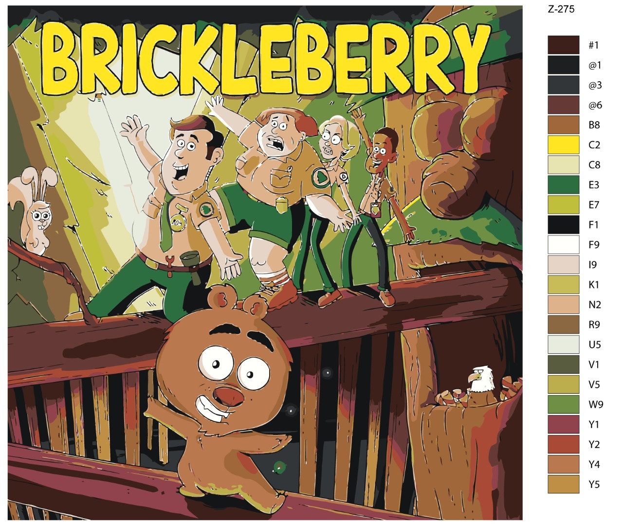 

Картина по номерам BRUSHES-PAINTS Z-275, Brickleberry