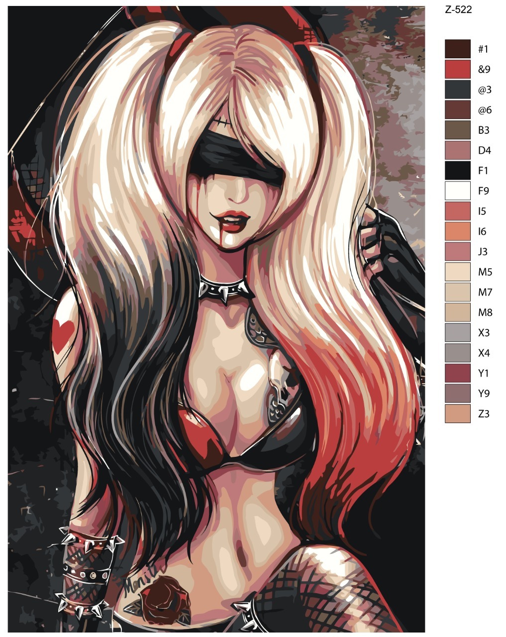 

Картина по номерам BRUSHES-PAINTS Z-522, Харли Квинн