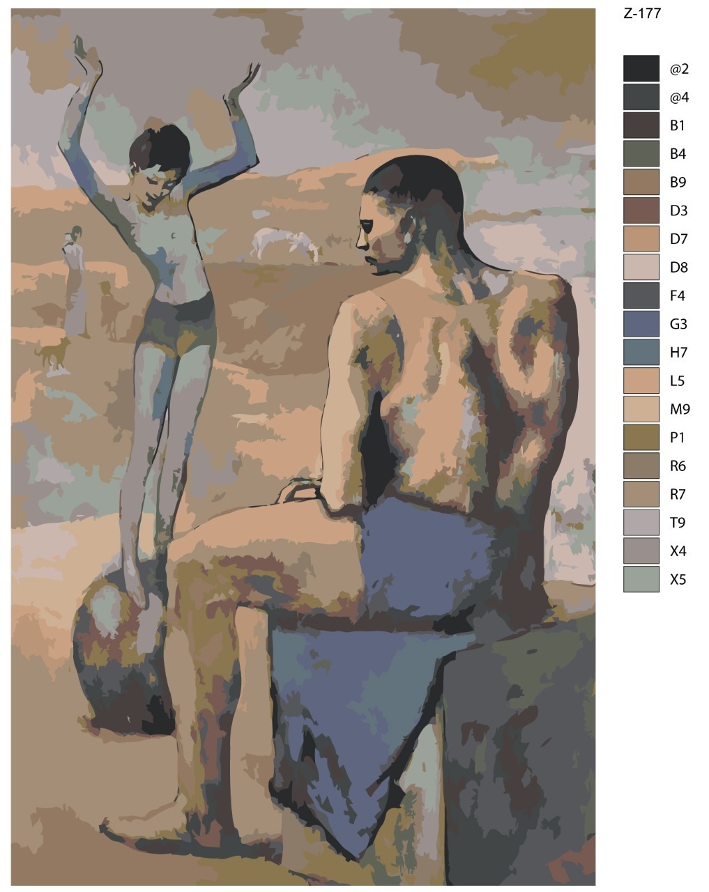 

Картина по номерам BRUSHES-PAINTS Z-177, Пабло Пикассо. Девочка на шаре