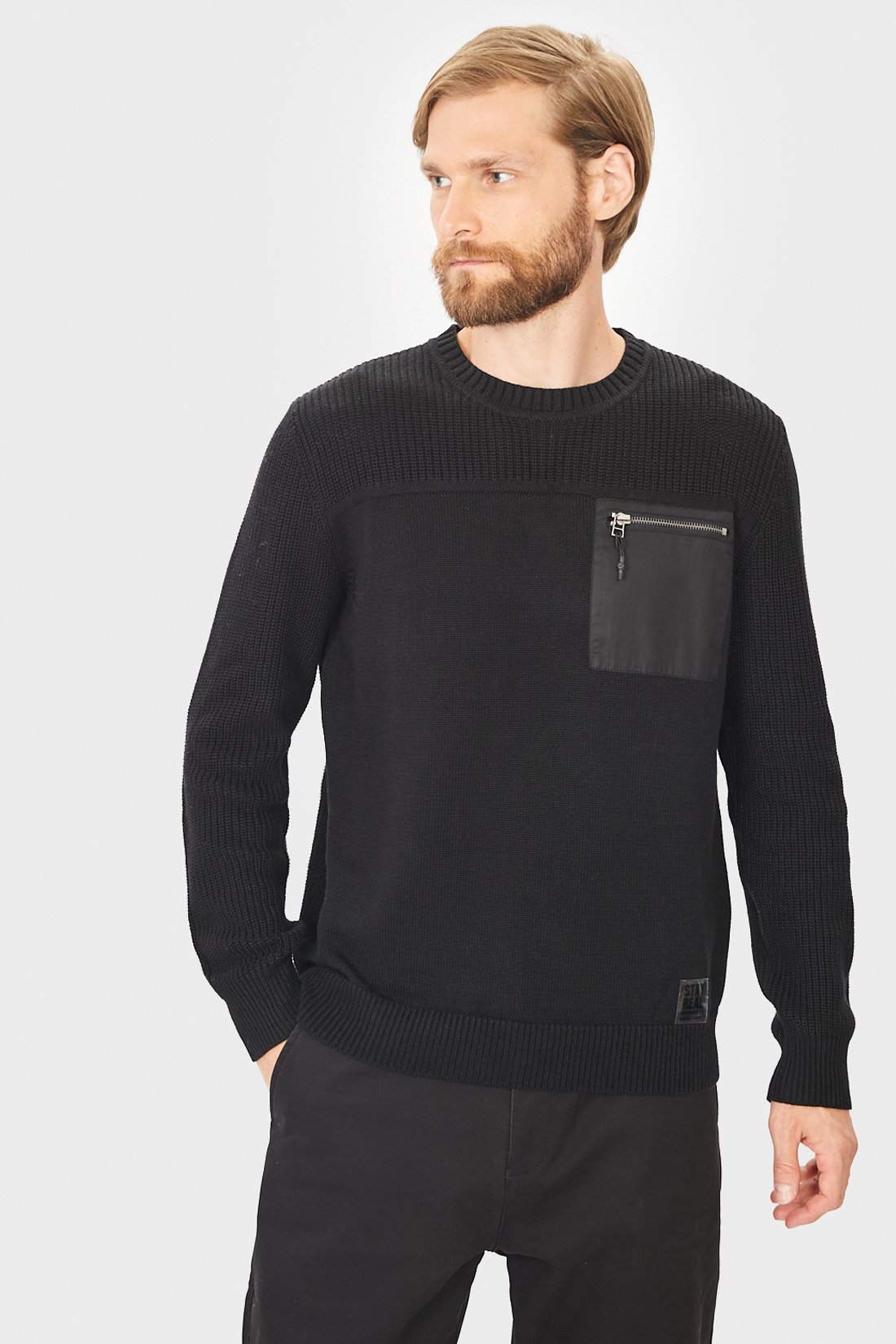 

Джемпер мужской Baon B631524 черный XL