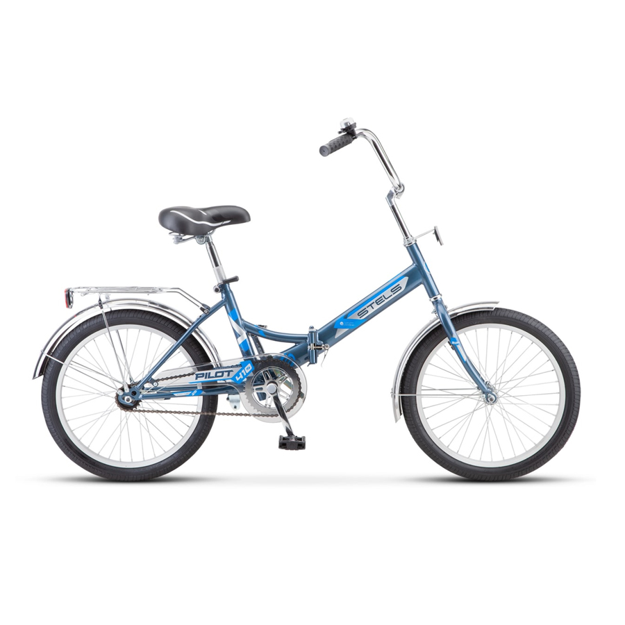 фото Велосипед stels 20" pilot 410 (lu086913) серый/голубой