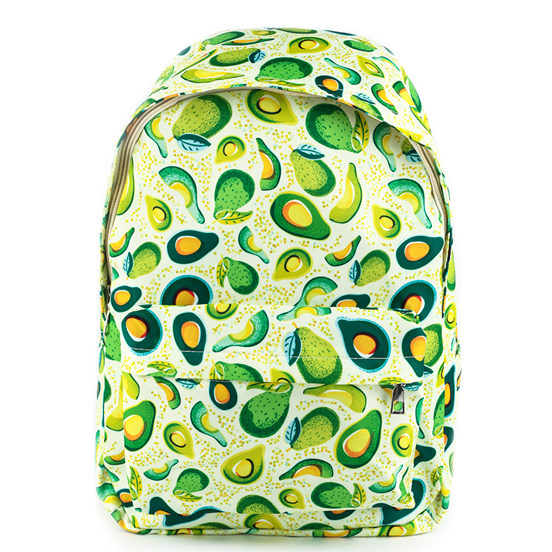 Рюкзак школьный Baziator Авокадо с листиком GK0022 желтый