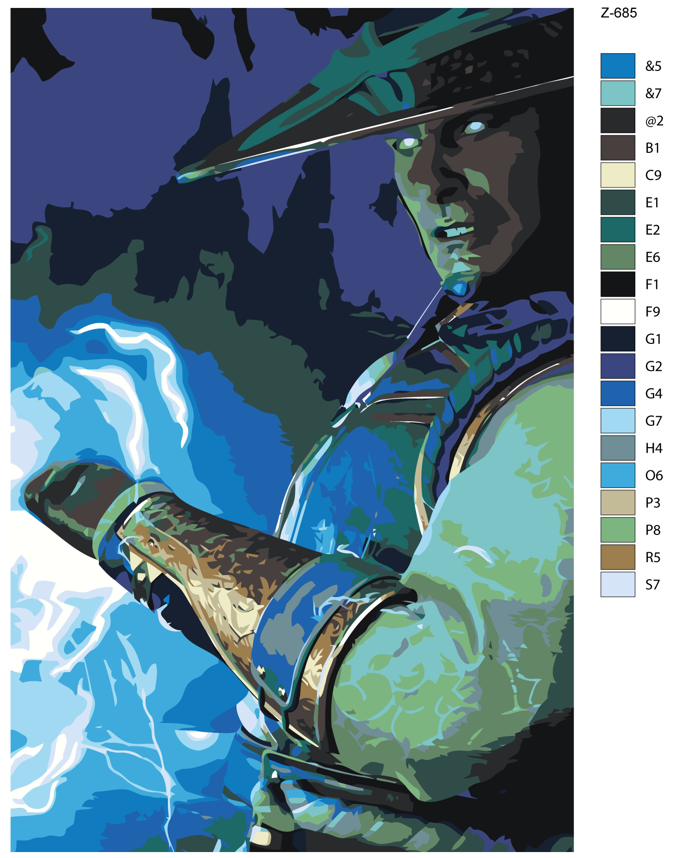 

Картина по номерам BRUSHES-PAINTS Z685, Рейден- Мортал Комбат(Mortal Combat)