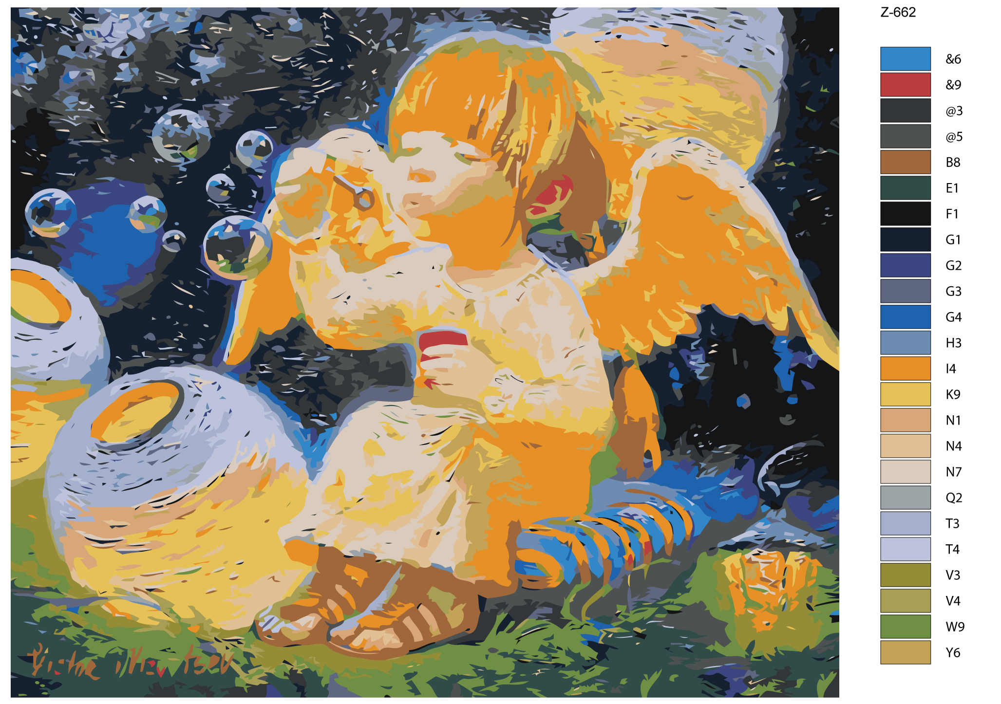 

Картина по номерам BRUSHES-PAINTS Z-662, Репродукция Виктора Низовцева. Мыльные Пузыри