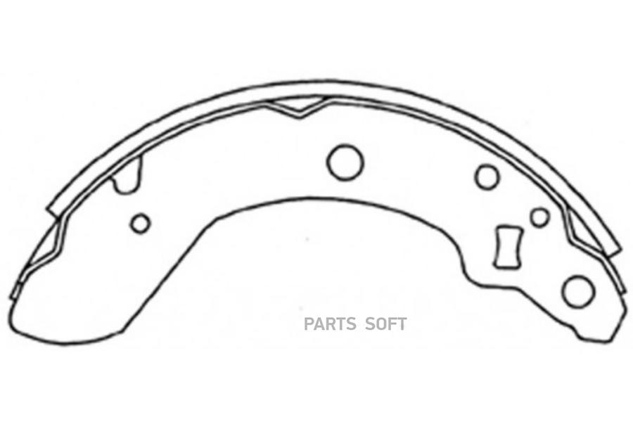 

Колодки Тормозные Барабанные Задние К-Т Mazda Az Wagon 03-08 Laputa 03-05 Spiano 03-05