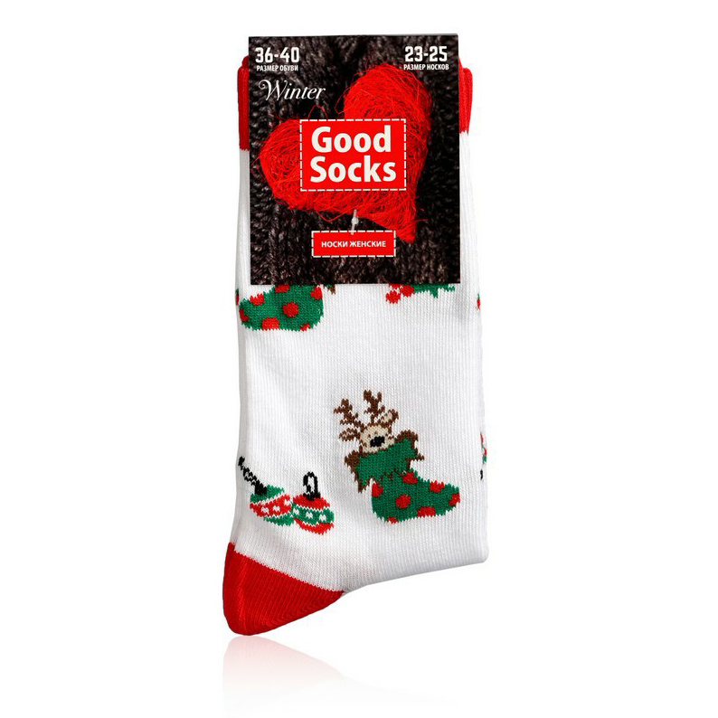 

Носки женские Good Socks белые 23-25, Белый