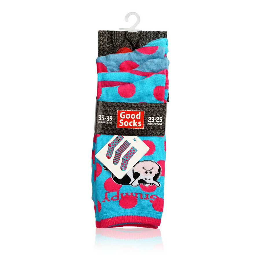 

Комплект носков женских Good Socks голубых 23-25, Голубой