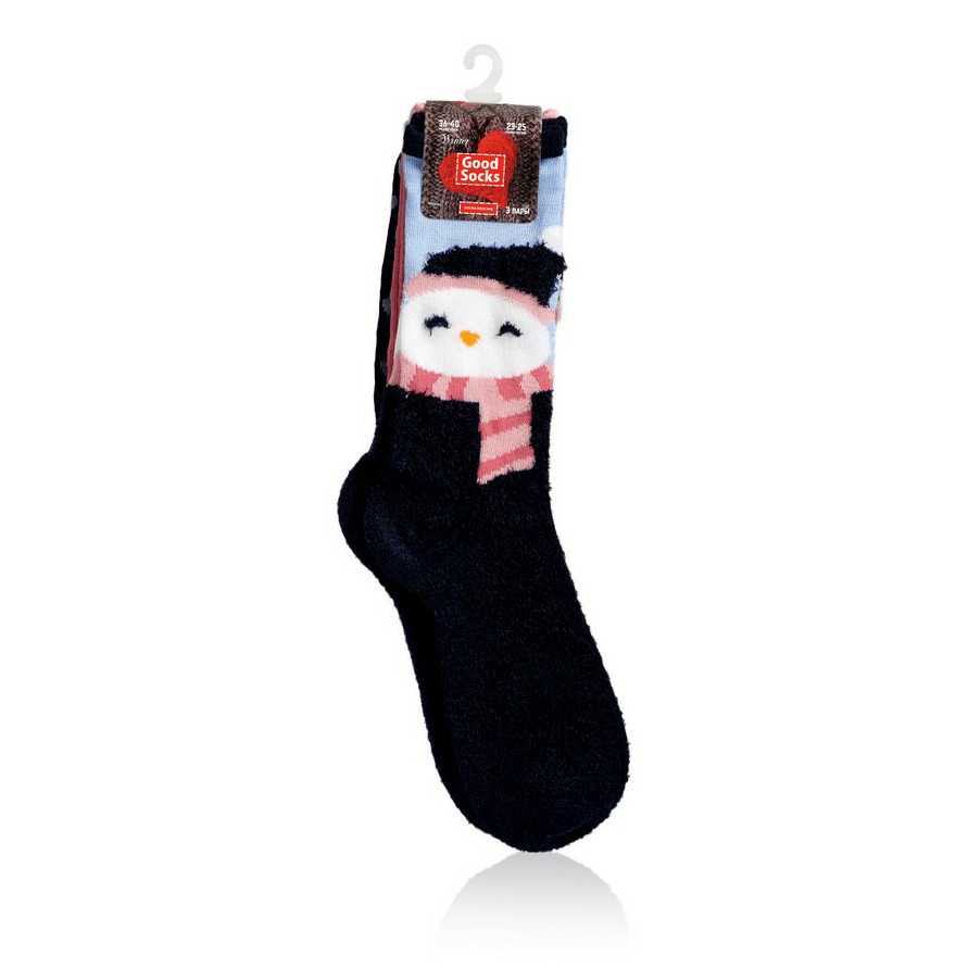 

Комплект носков женских Good Socks черных 23-25, Черный