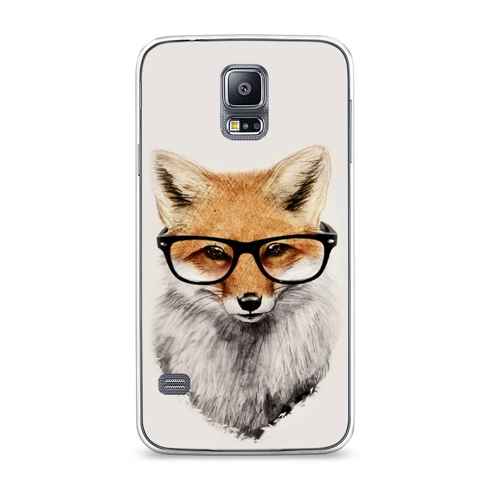 

Чехол Awog на Samsung Galaxy S5 "Лиса в очках", Бежевый, 24150-10