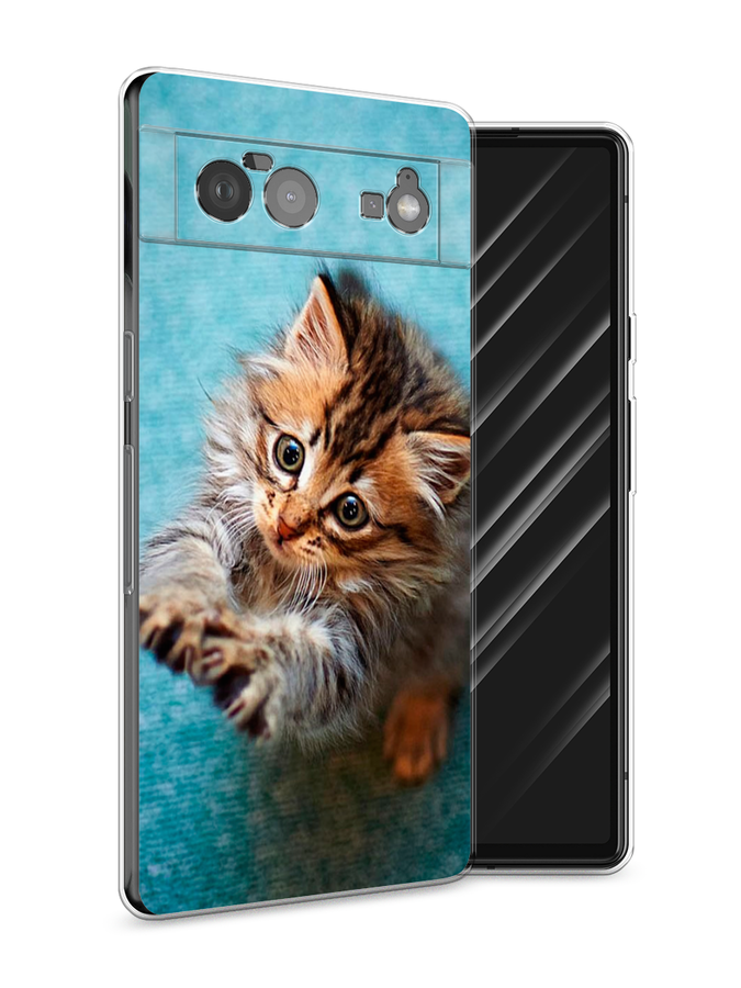 

Чехол Awog на Google Pixel 6 "Котенок просит есть", Разноцветный, 270850-2