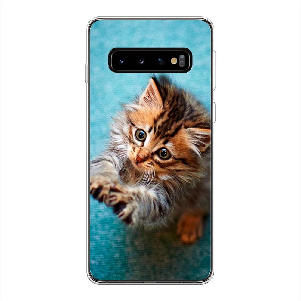 

Чехол Awog на Samsung Galaxy S10 + "Котенок просит есть", Разноцветный, 27150-2