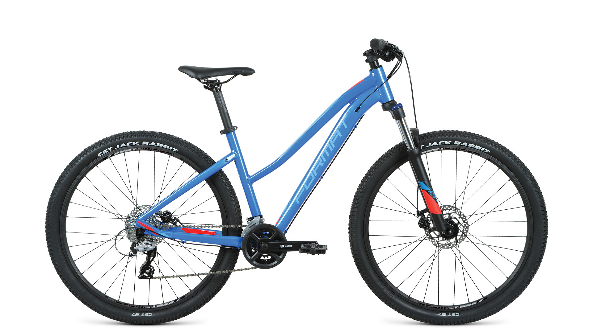 Велосипед Format 7714 18 скоростей, ростовка S, синий, матовый, 27,5