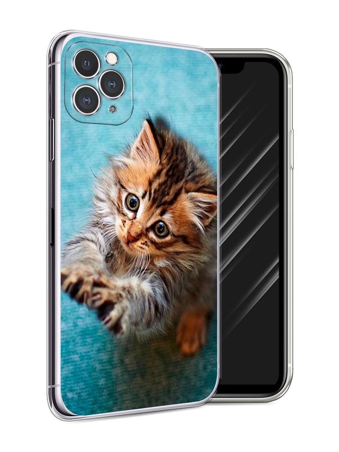 

Чехол Awog на Apple iPhone 11 Pro Max / Айфон 11 Pro Max "Котенок просит есть", Разноцветный, 12250-2