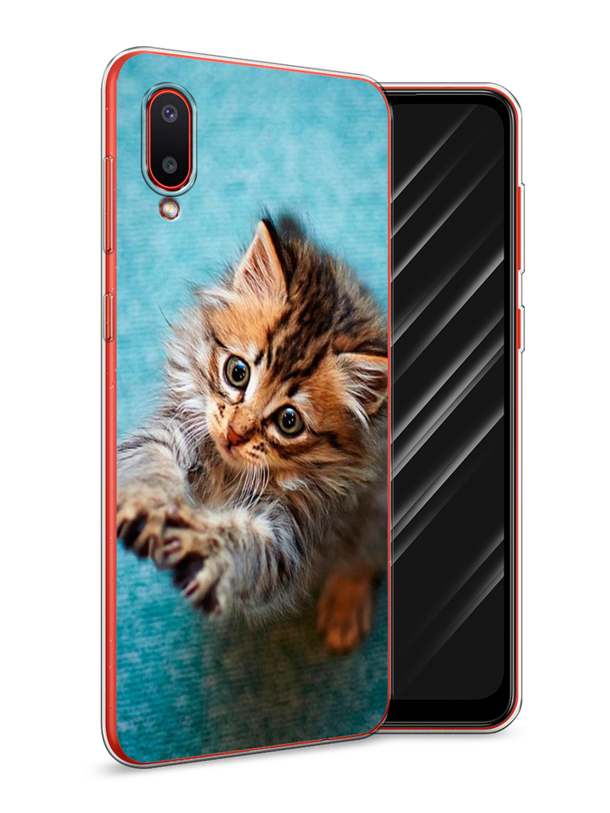 

Чехол Awog на Samsung Galaxy A02 / Самсунг A02 "Котенок просит есть", Разноцветный, 2102550-2