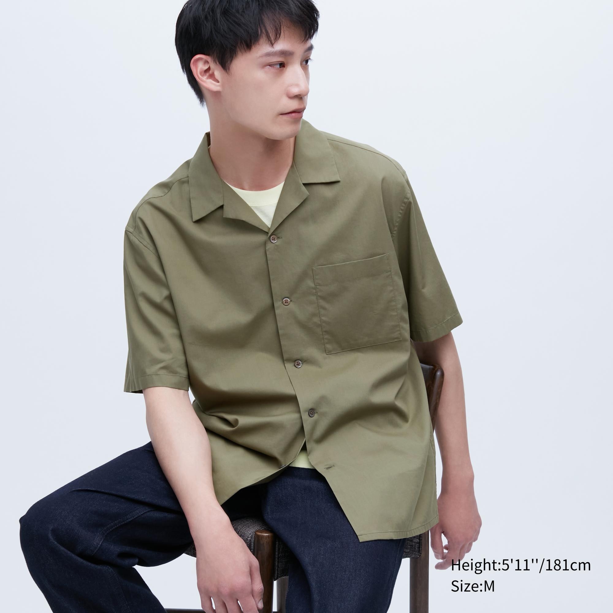 

Рубашка мужская UNIQLO 455969COL56 хаки L (доставка из-за рубежа), 455969COL56