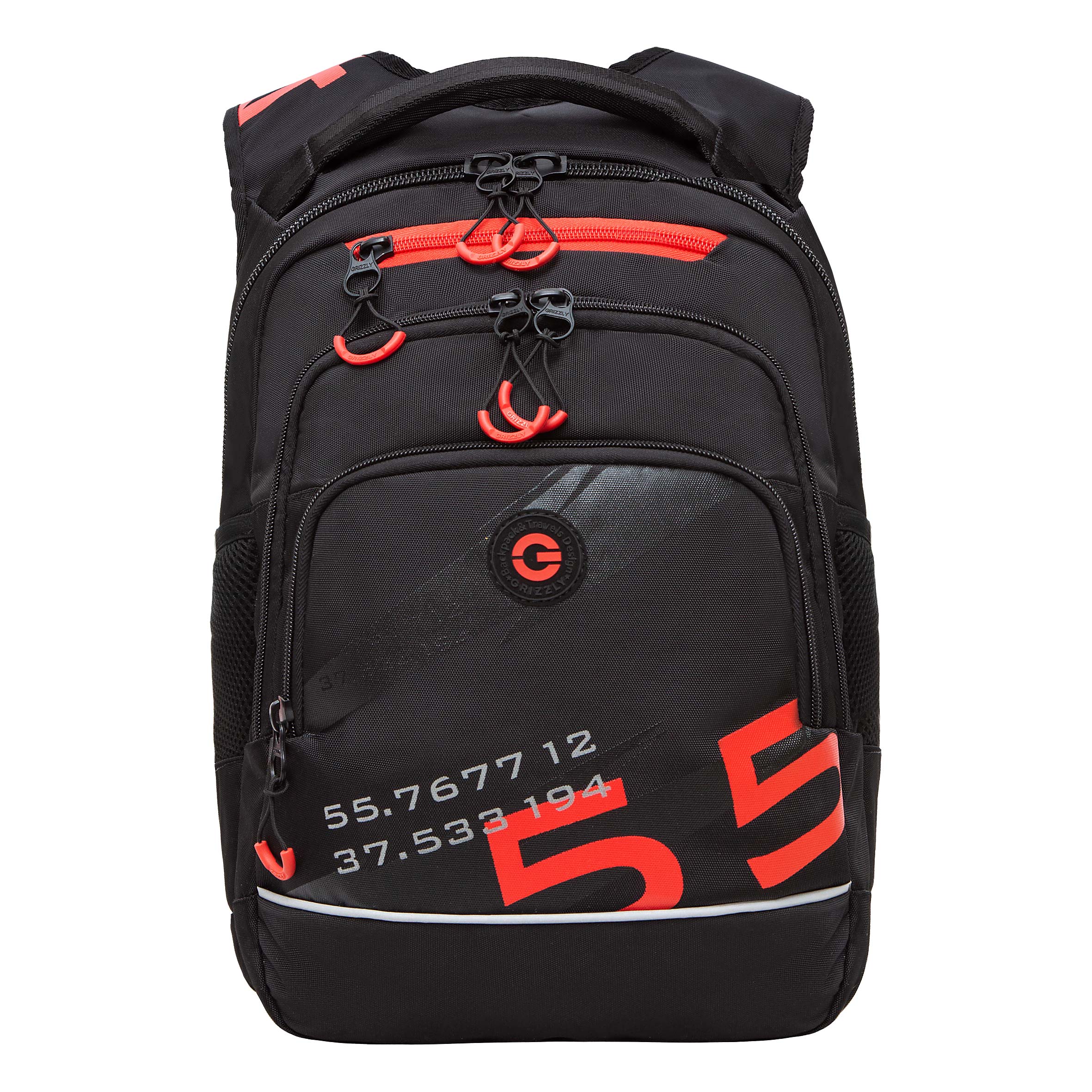 Рюкзак школьный GRIZZLY с карманом для ноутбука, анатомический, для мальчика RB-450-21