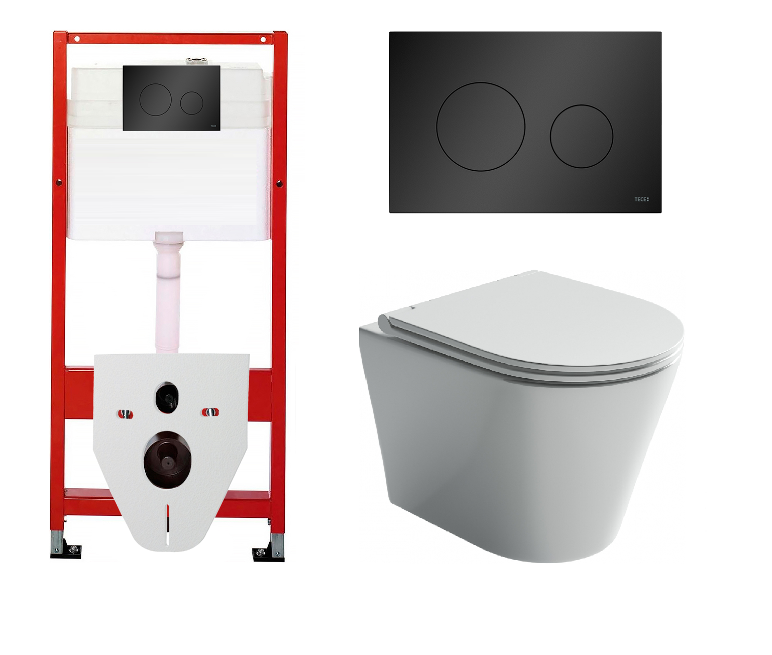 

Комплект инсталляция Tece Base + унитаз Ceramica Nova Forma с кнопкой