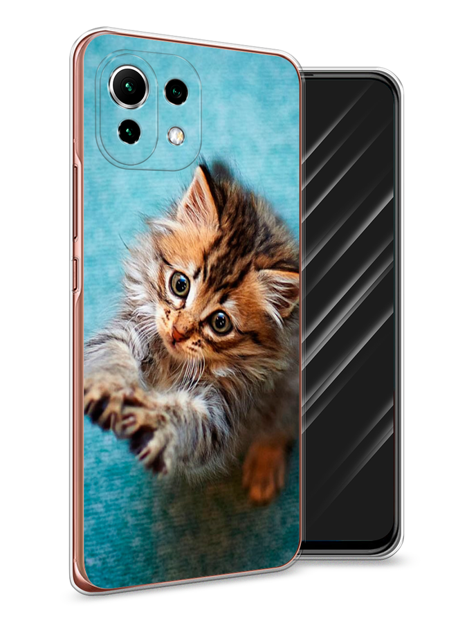 

Чехол Awog на Xiaomi Mi 11 Lite "Котенок просит есть", Разноцветный, 310250-2