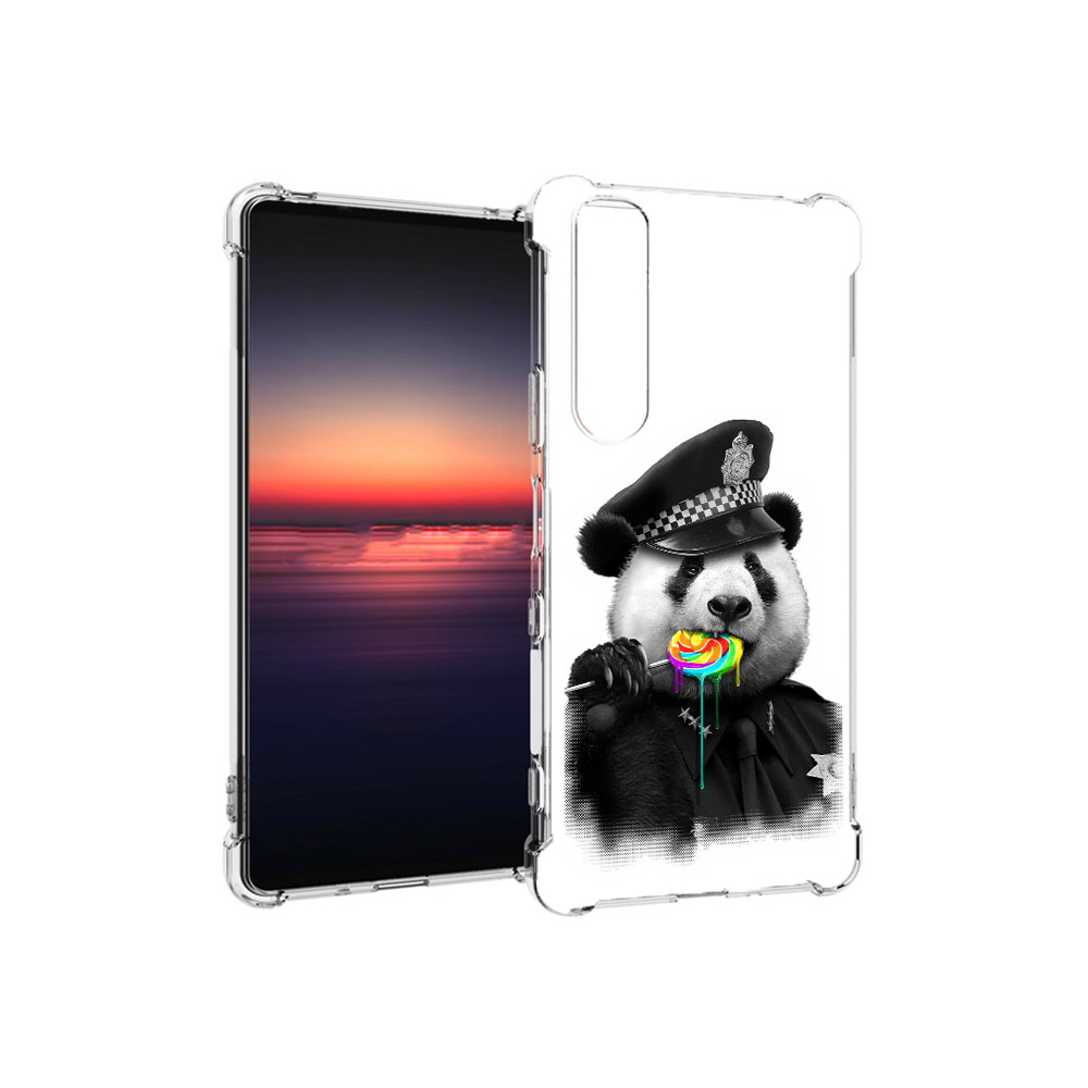 

Чехол MyPads Tocco для Sony Xperia 1 III Панда полиция (PT162368.229.130), Прозрачный, Tocco