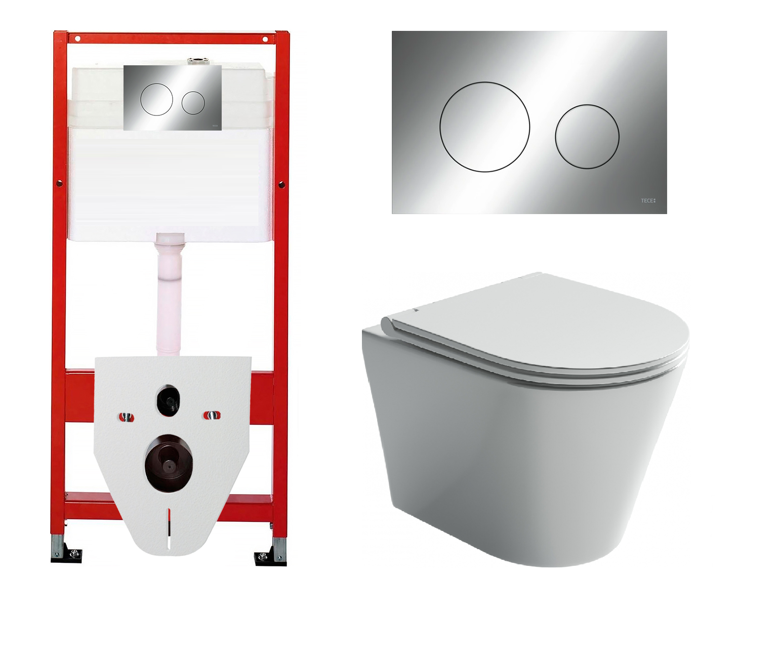 

Комплект инсталляция Tece Loop + унитаз Ceramica Nova Forma с кнопкой