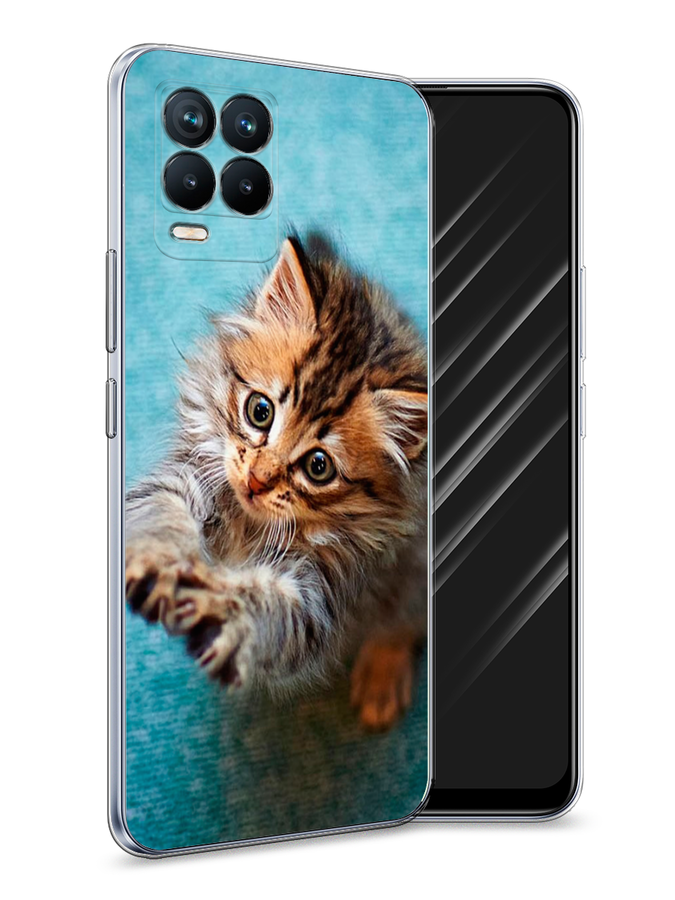 

Чехол Awog на Realme 8 "Котенок просит есть", Разноцветный, 255450-2