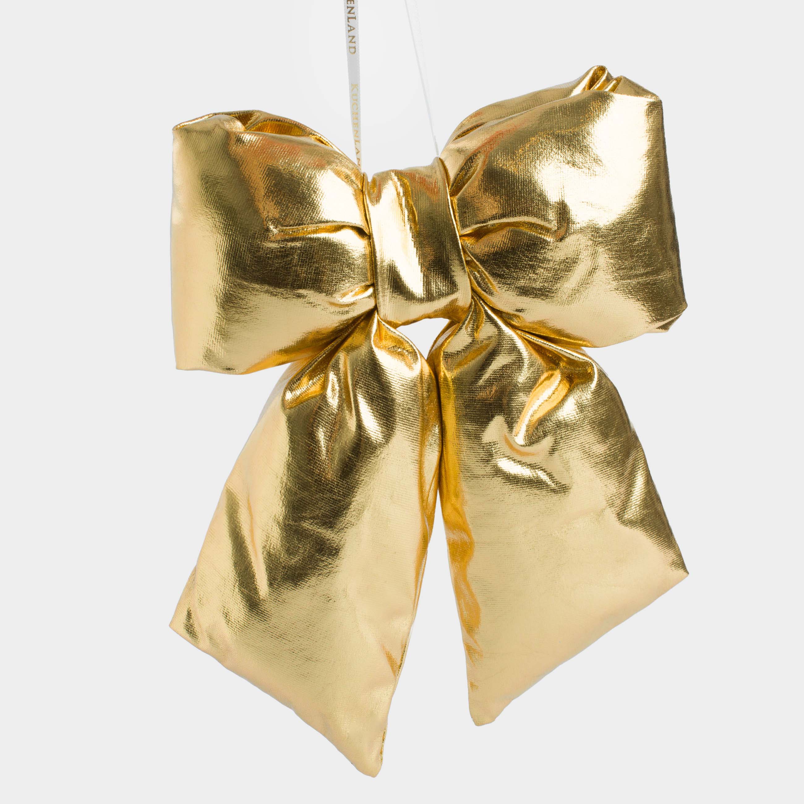 

Игрушка елочная, 20 см, полиэстер, золотистая, Объемный бант, Vogue bow, Золотистый