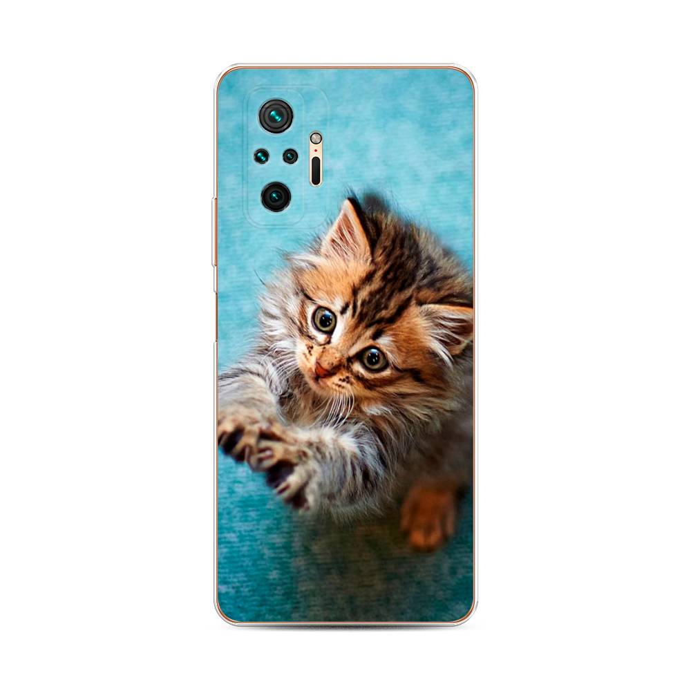 фото Чехол awog "котенок просит есть" для xiaomi redmi note 10 pro