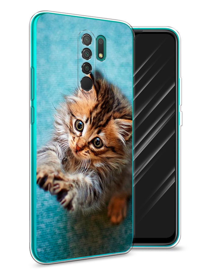 

Чехол Awog на Xiaomi Redmi 9 "Котенок просит есть", Разноцветный, 38350-2