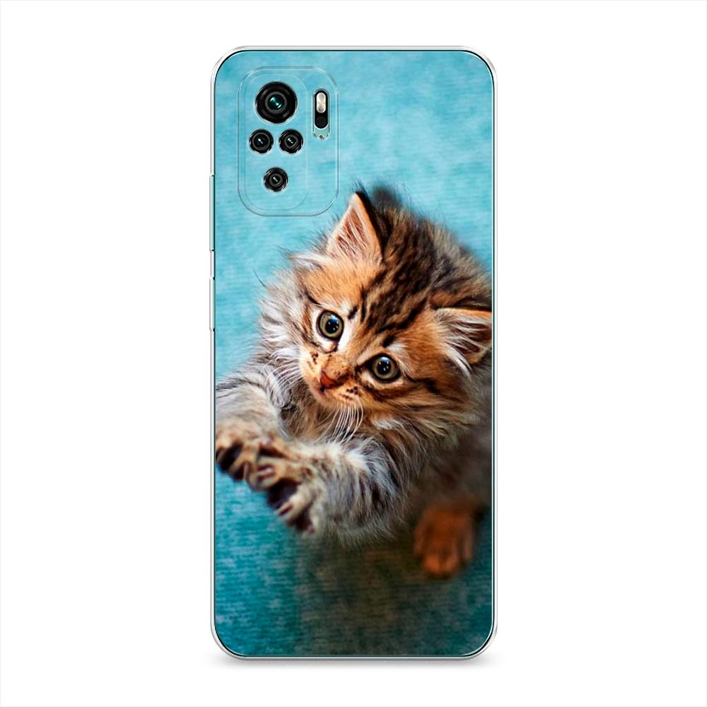 фото Чехол awog "котенок просит есть" для xiaomi redmi note 10