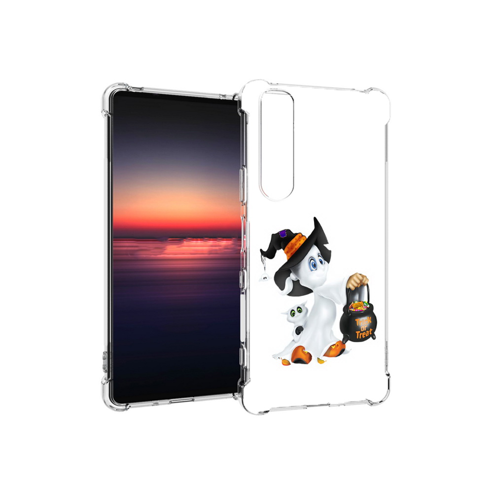 

Чехол MyPads Tocco для Sony Xperia 1 III Маленький призрак (PT162368.229.113), Прозрачный, Tocco