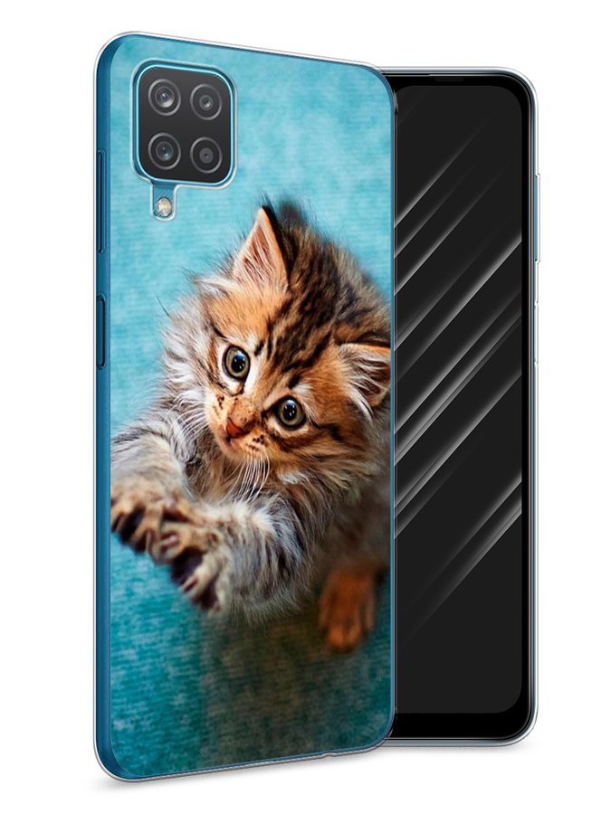 

Чехол Awog на Samsung Galaxy A12 / Самсунг A12 "Котенок просит есть", Разноцветный, 2101650-2
