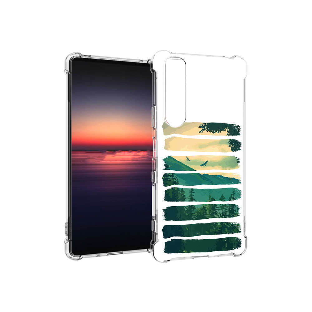 

Чехол MyPads Tocco для Sony Xperia 1 III Лесная чаща (PT162368.229.107), Прозрачный, Tocco